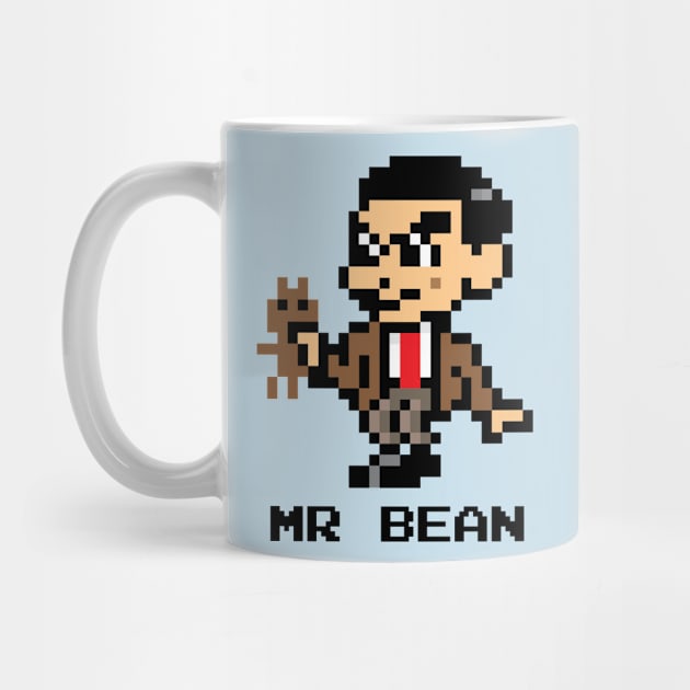 Mr Bean Pixelated Character by Rebus28